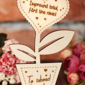 Decorațiune floare ”Te iubesc"