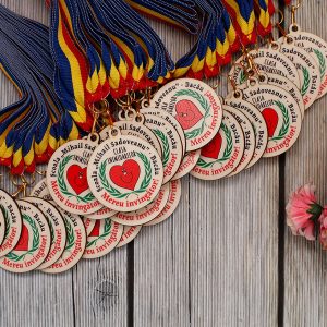medalie personalizata inimioare