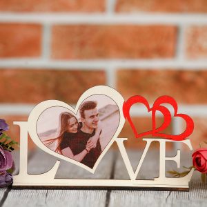 Rama foto lemn love cu poza