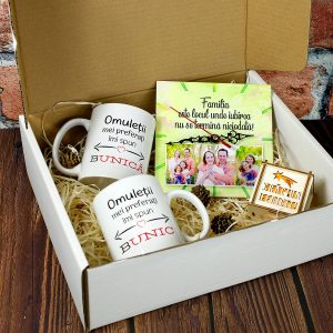 Set cadou Craciun personalizat - Bunici