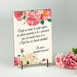 Decoraţiune lemn "Copiii au nevoie de puţin ajutor"
