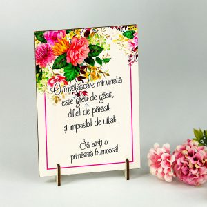 Decoraţiune lemn "Învăţătoare" 02