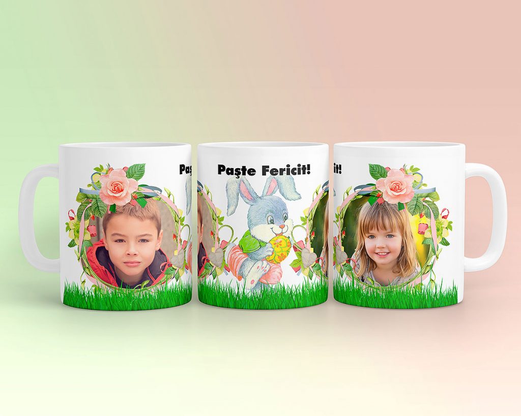 cana personalizata cu poze si text model paste