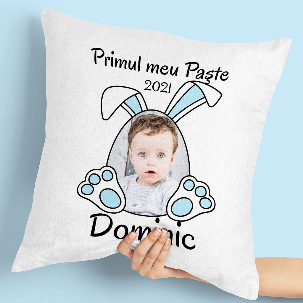 Perna bebelusi personalizata cu poza Paste