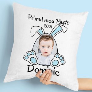 Perna bebelusi personalizata cu poza Paste