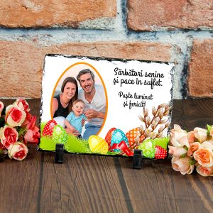 piatra ardezie personalizata cu poza tablou paste