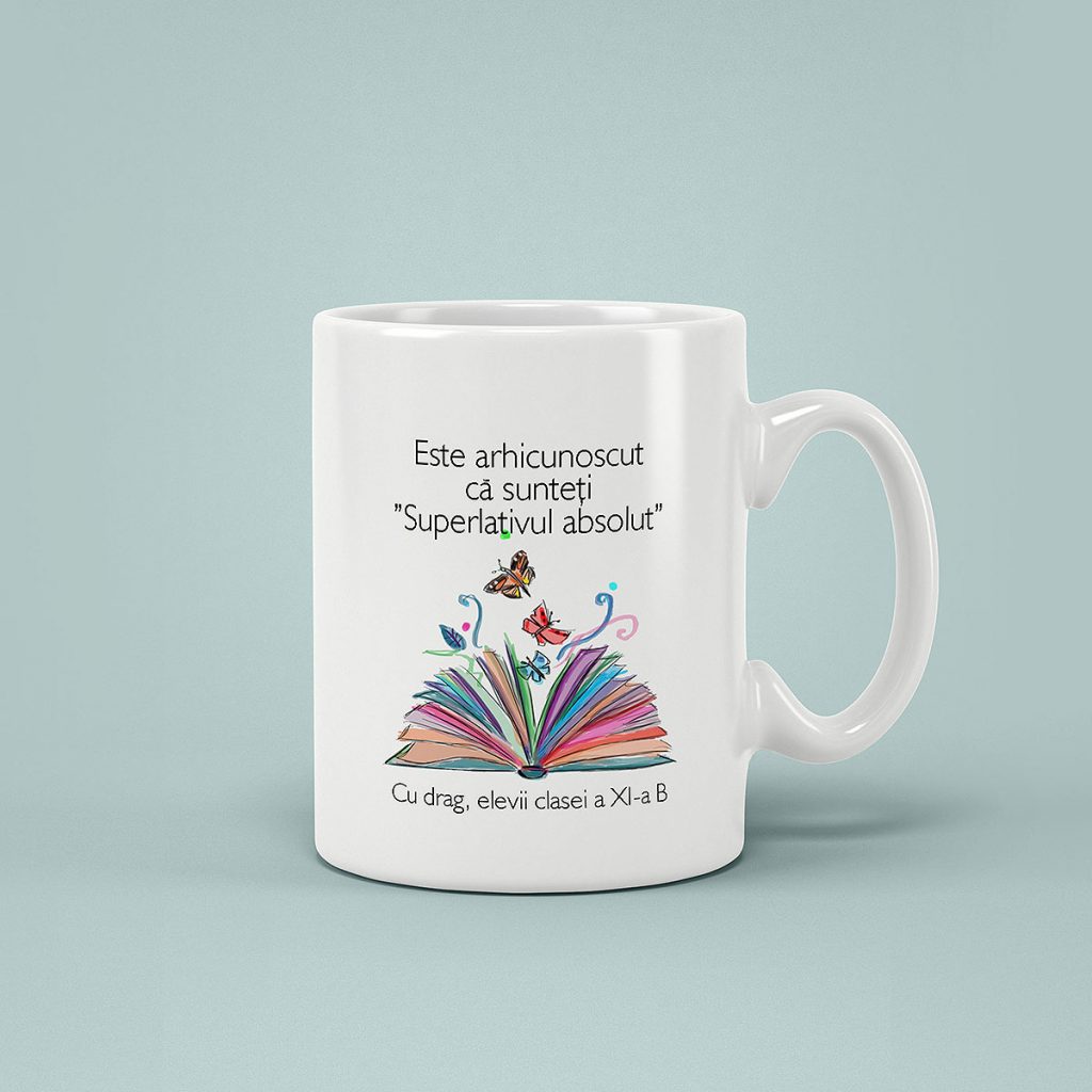 cana cadou personalizat profesor de romana