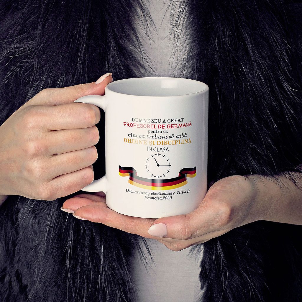 cana personalizata pentru profesori profesorul de germana