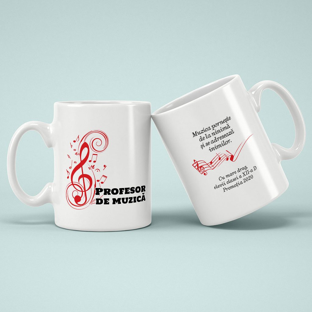 cana personalizata cadou pentru profesori proful de muzica