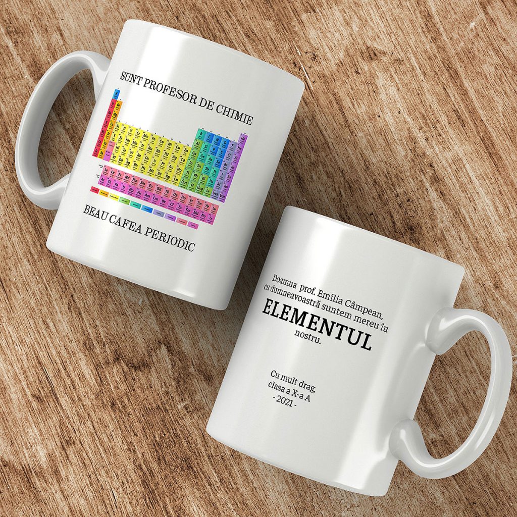 cana personalizata profesor de chimie