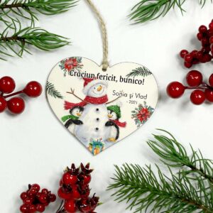 Glob personalizat - Craciun fericit, bunica