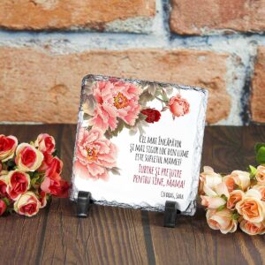 Cadou personalizat pentru mama - placa ardezie personalizata cu mesaj