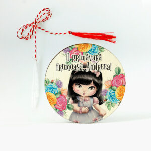 Martisor lemn personalizat cu nume