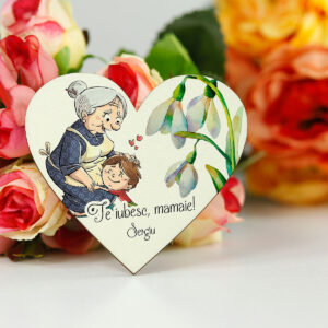Martisor cu magnet pentru bunica / mamaia