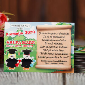 Magnet personalizat cu nume pentru absolvire