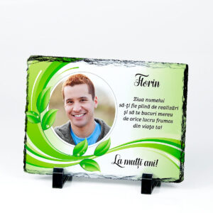 Cadou aniversare nume FLORIN - ardezie personalizata