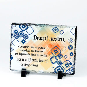 Cadou aniversare nume IOAN - ardezie personalizata