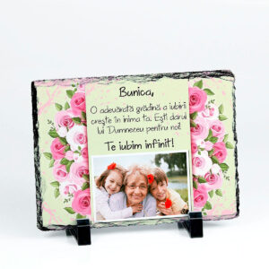 Cadou bunica - ardezie personalizata