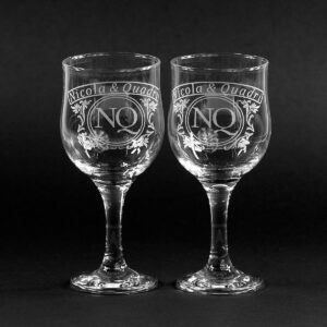 Pahare vin gravate - cadou personalizat