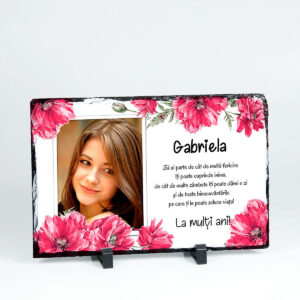 Rama foto de birou personalizata pentru GABRIELA - cadou personalizat pentru zi onomastica