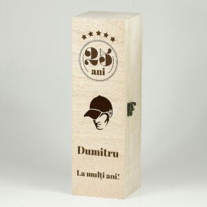 Cutie vin personalizata - La multi ani, Dumitru!