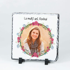 Cadouri pentru Florii - ardezie personalizata