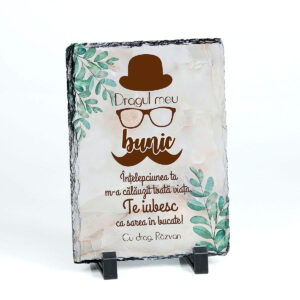 Cadou pentru BUNICI - ardezie personalizata