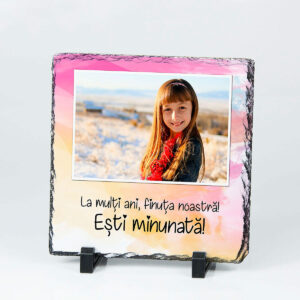Cadou pentru fina - ardezie personalizata