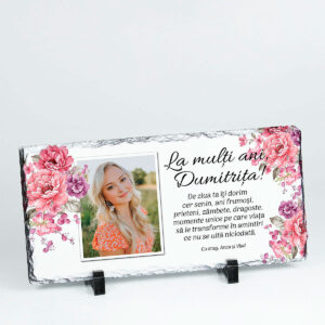 Rama foto de birou personalizata cu o poza pentru prietena, colega, matusa, sora, sefa