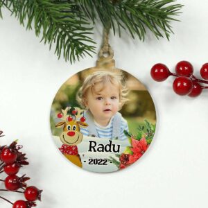 Cadou Craciun - Glob personalizat cu poza si nume