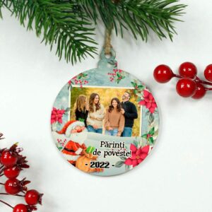 Glob Craciun personalizat cu poza - Parinti de poveste!