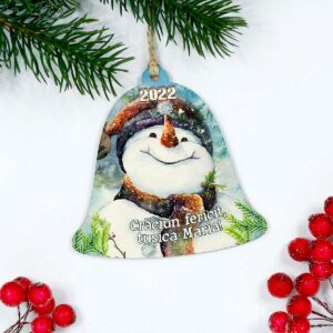 Cadou Ornament pentru bradul de Craciun personalizat cu mesaj