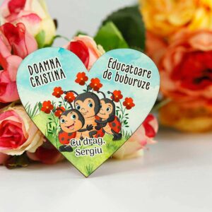 Martisor personalizat educatoare/invatatoare clasa buburuzelor