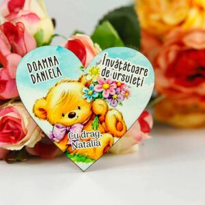 Martisor personalizat educatoare/invatatoare clasa ursuletilor