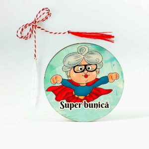 Martisor personalizat super bunica/super mamaie
