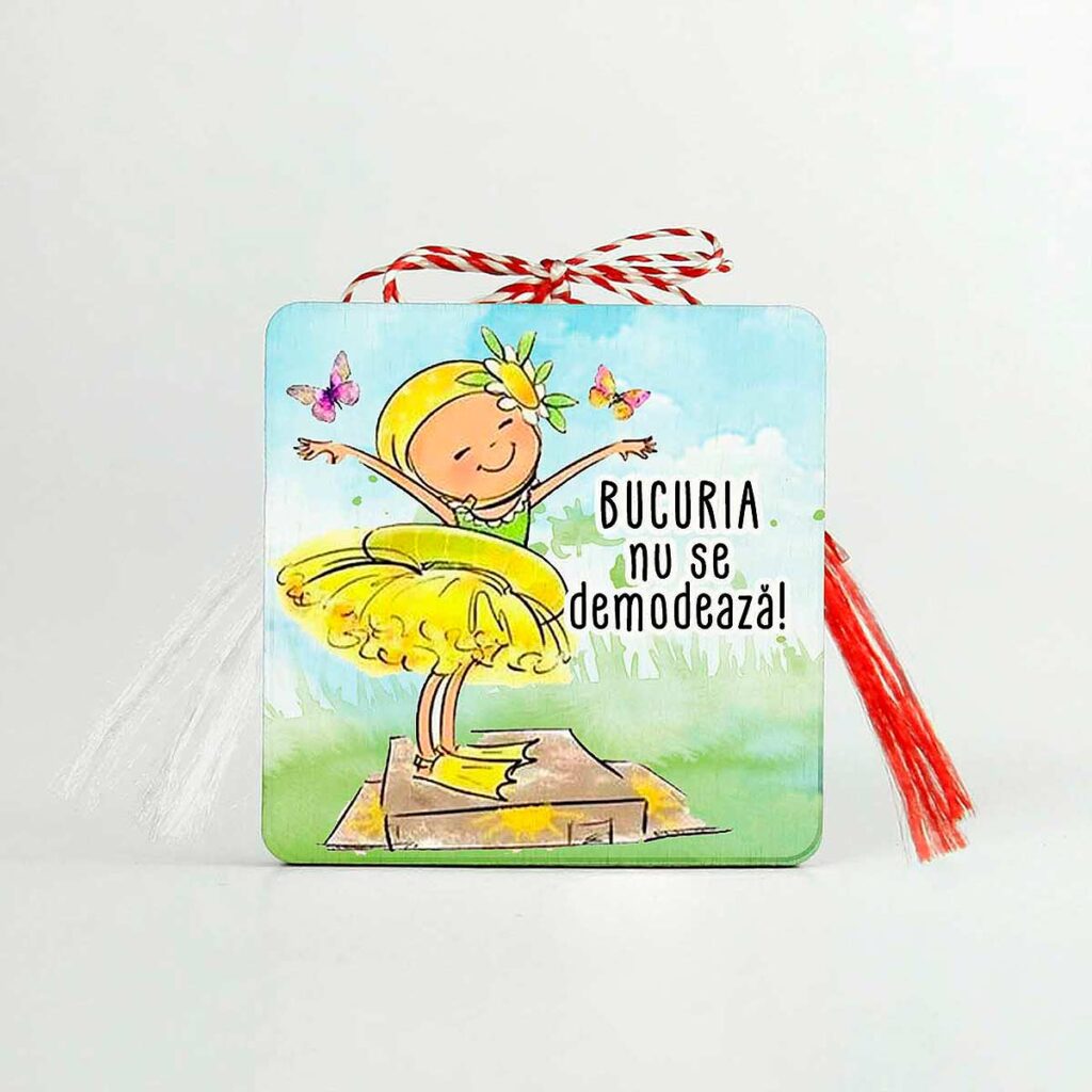 Martisor personalizat cu mesaj