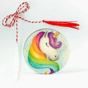 Martisor personalizat cu unicorn