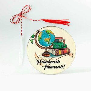 martisor din lemn personalizat pentru profesoara educatoare invatatoare