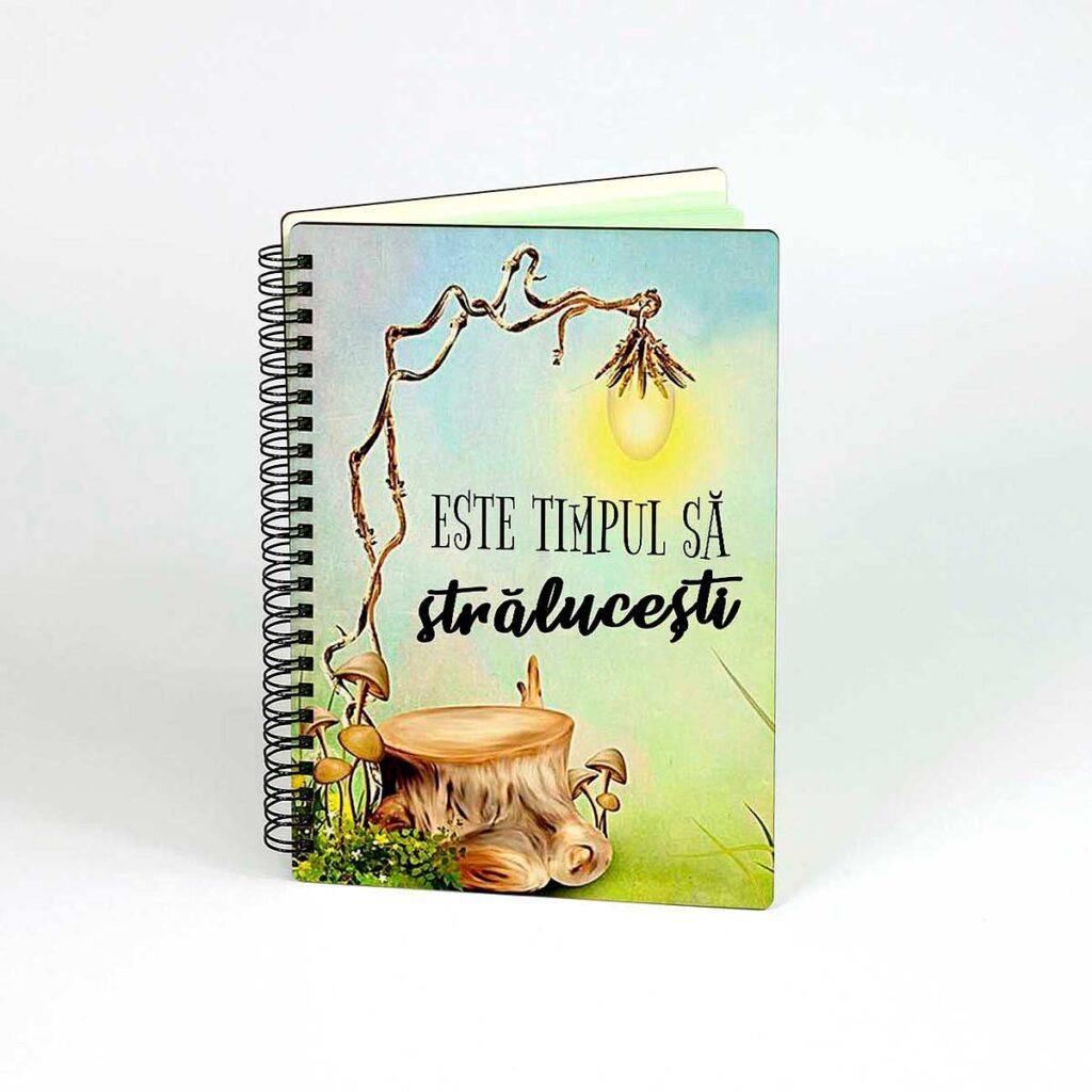 agende de lemn cadou personalizat cu mesaj