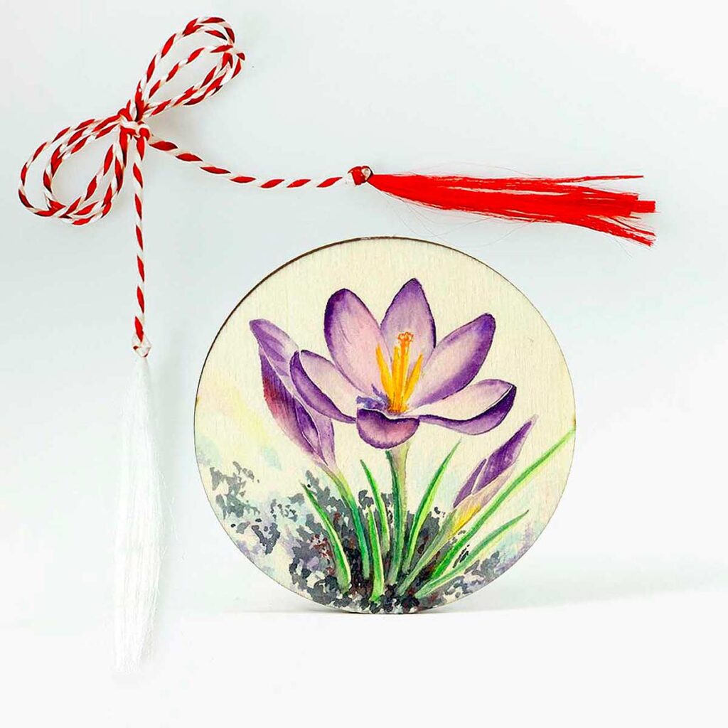 Martisor personalizat cu brandusa
