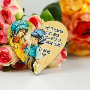 martisor magnetic personalizat sora mea