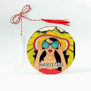 martisor color din lemn cumatra