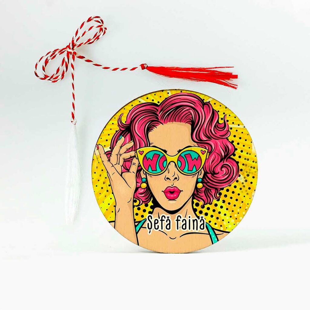 martisor color din lemn sefa faina