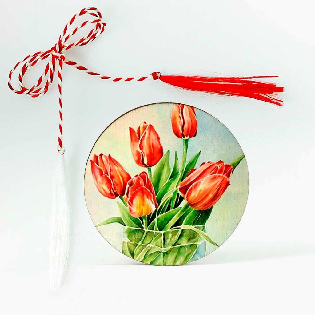 brose lemn martisoare personalizate lalele