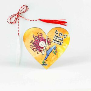 martisor din lemn cu mesaj