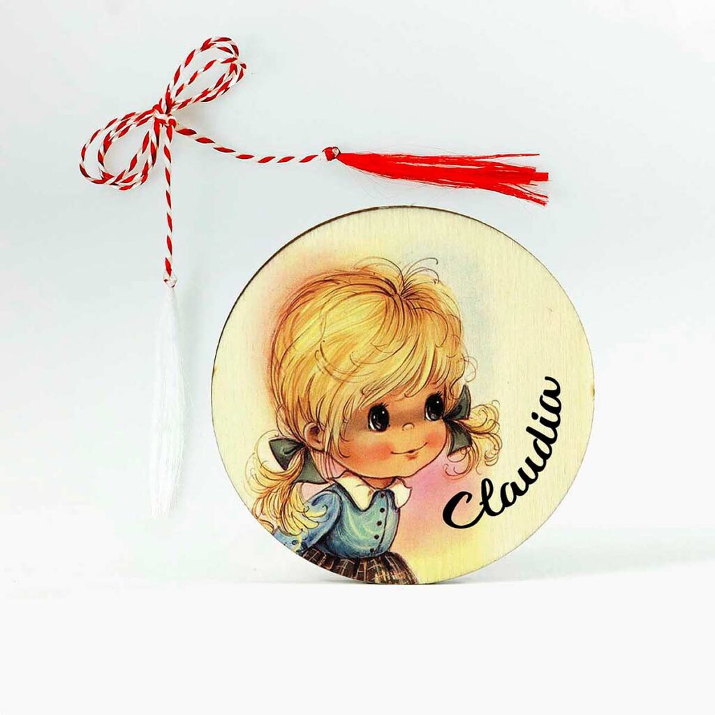martisor personalizat cu nume pentru fetite