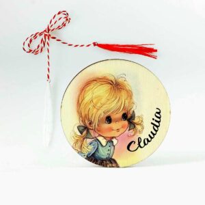 martisor personalizat cu nume pentru fetite
