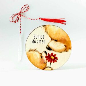martisor din lemn personalizat bunica mamaie de zmeu