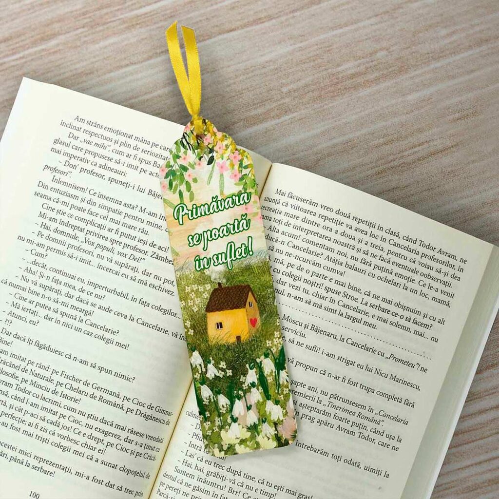 Semn de carte martisor din lemn