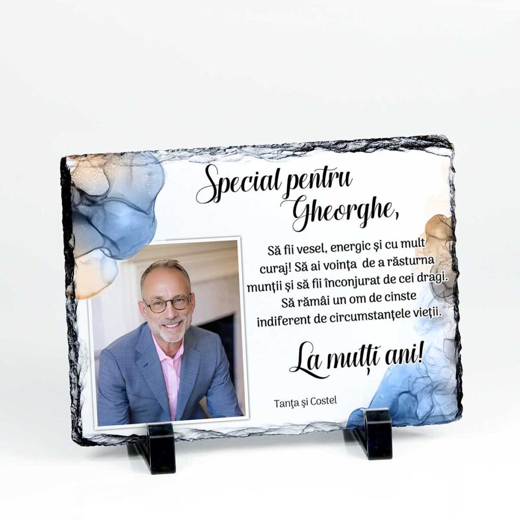 cadou aniversara rama foto personalizata cu poya si mesaj sfantul gheorghe